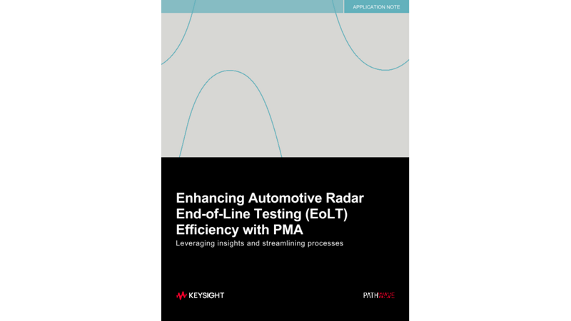 Enhancing Automotive Radar End-of-Line Testing (EoLT) Efficiency with PMA